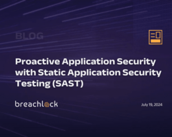 Proactive Application Security with Static Application Security Testing (SAST)