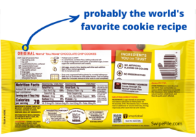 Nestle Toll House Chocolate Chip Cookie Recipe - Swipe File