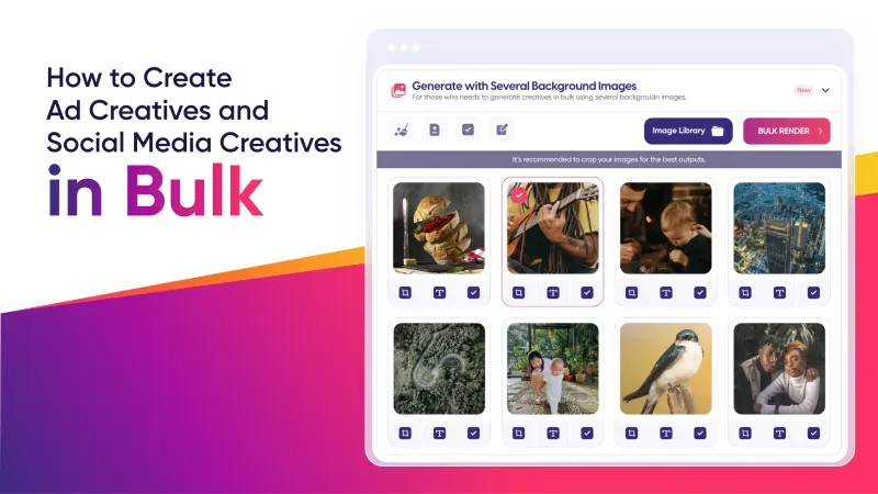 How to Create Ad Creatives and Social Media Creatives in Bulk