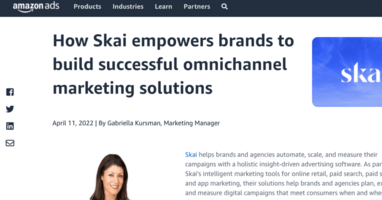 How Does Skai Use Amazon DSP and Amazon Attribution to Contribute to Client Success?