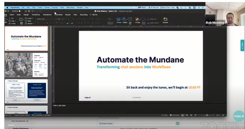 Automate The Mundane: Transforming Chat Sessions into Workflows