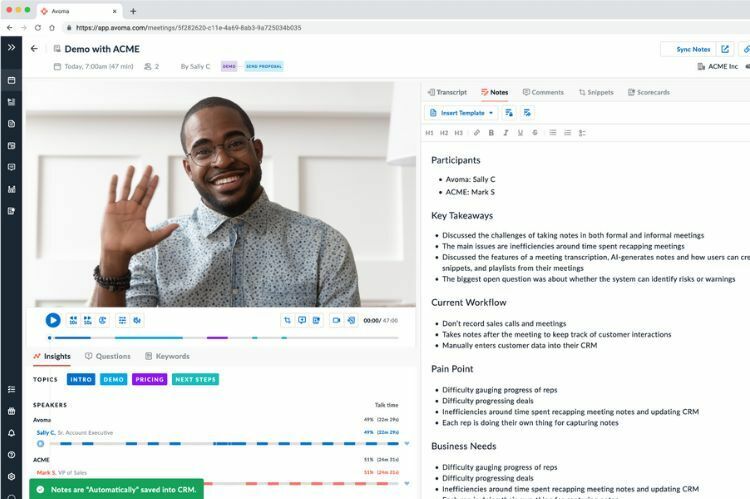 Advancing Avoma's Generative AI capabilities powered by GPT-4 | Avoma Blog