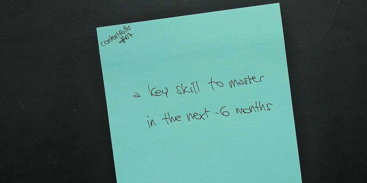 cf #67: a key skill to master in the next 6 months