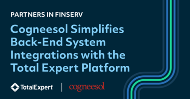 Cogneesol Simplifies Back-End System Integrations with the Total Expert Platform
