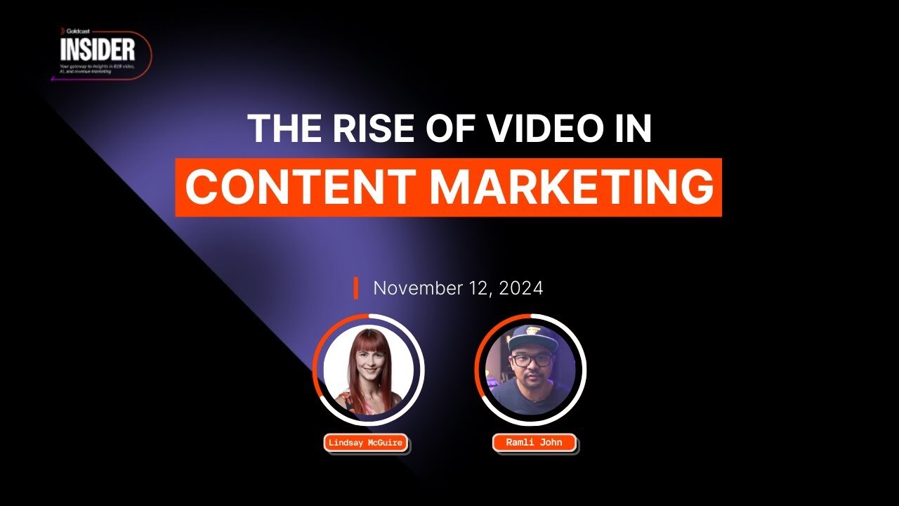 The Future of Content Marketing with Video | Goldcast