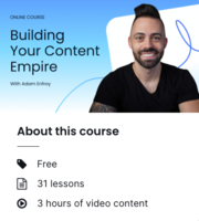 Building Your Content Empire with Adam Enfroy