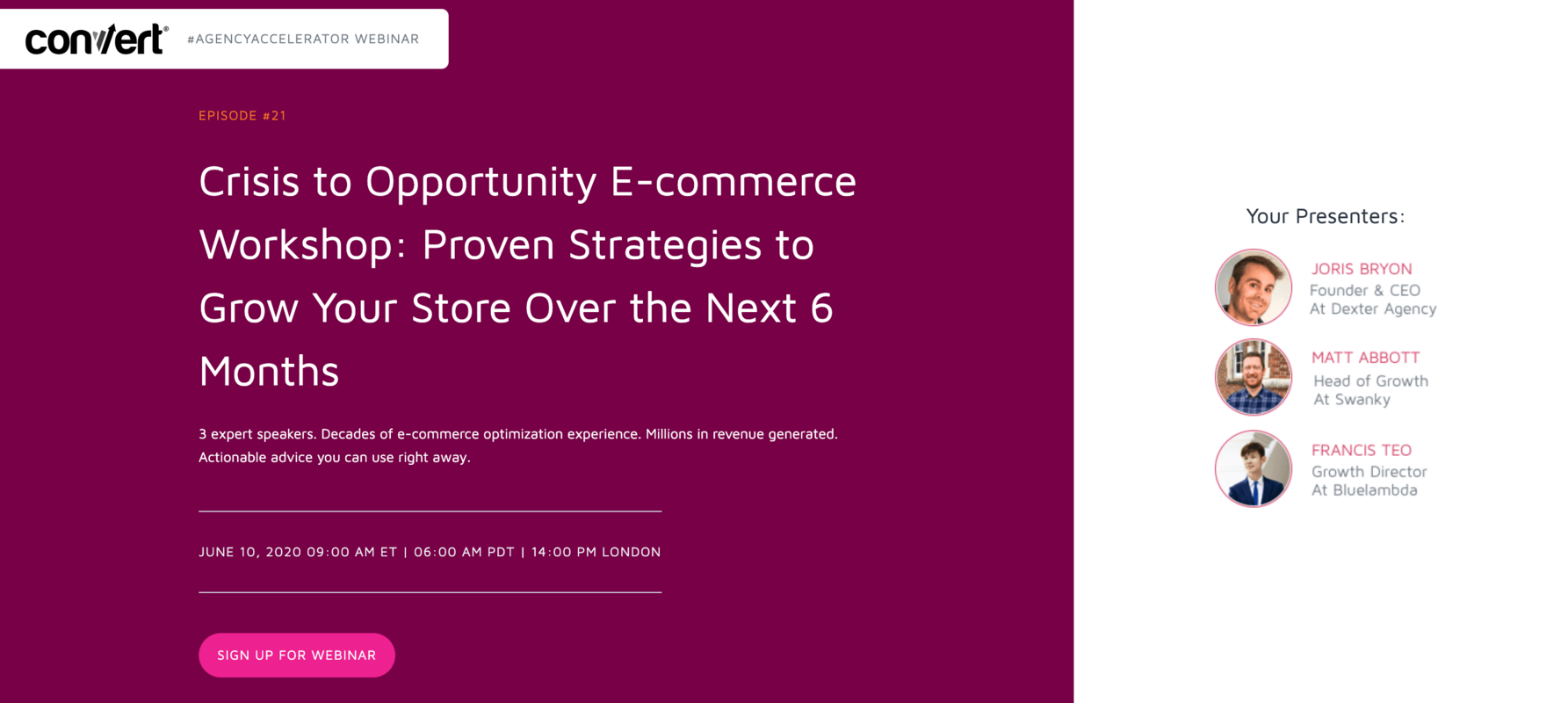 Webinar Landing Page Examples & Templates