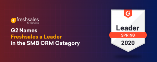 G2 Names Freshsales the Leader in the CRM SMB Category | Freshsales