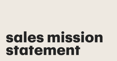 How to Write a Sales Mission Statement for Your Company