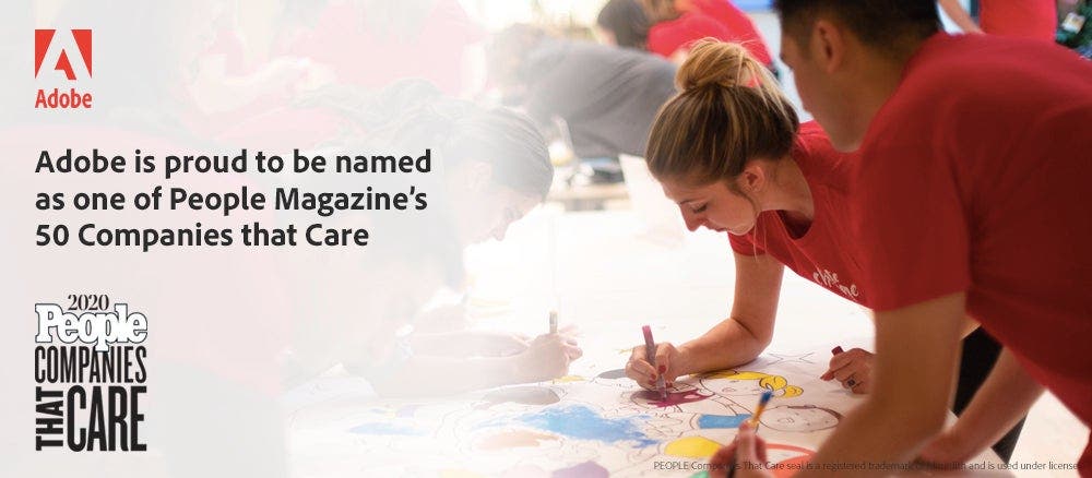 People names Adobe to its Top 50 Companies That Care list for the fourth year in a row