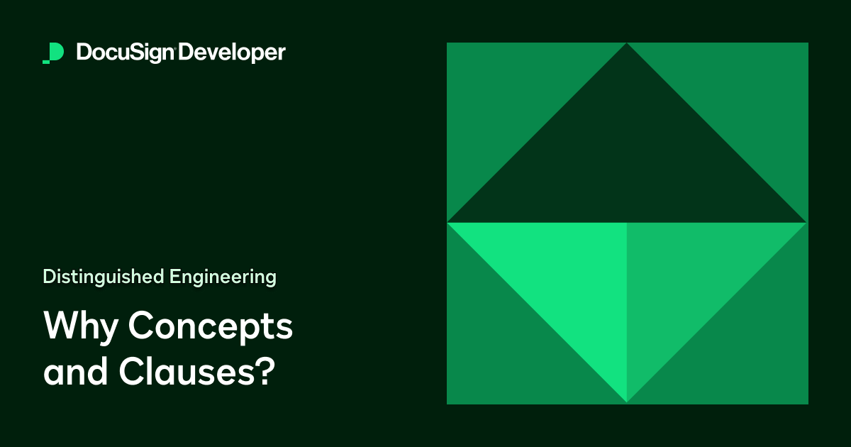 Why concepts and clauses?