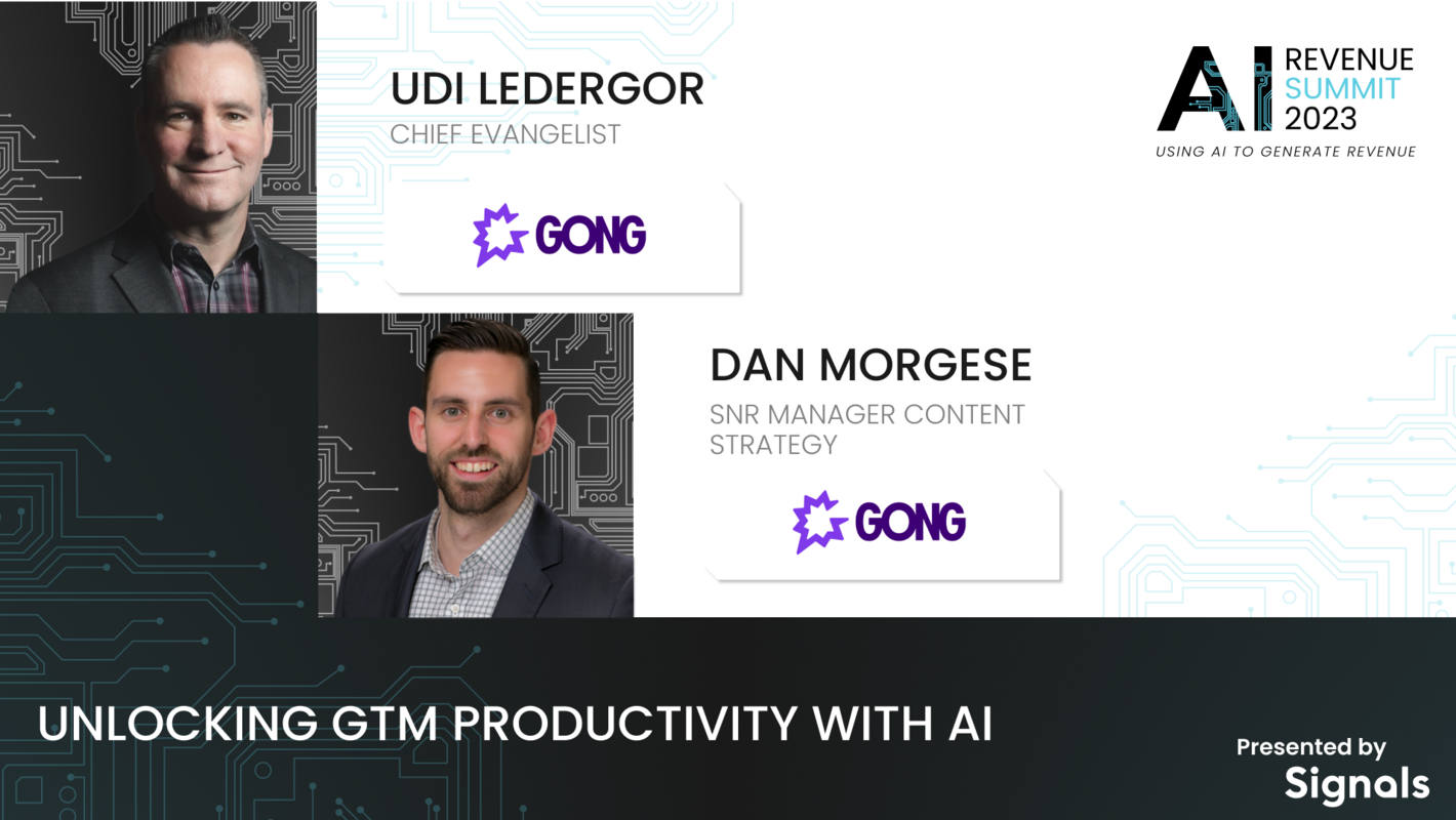 GTM Strategies Powered by AI: Insights from Udi Ledergor and Dan Morgese
