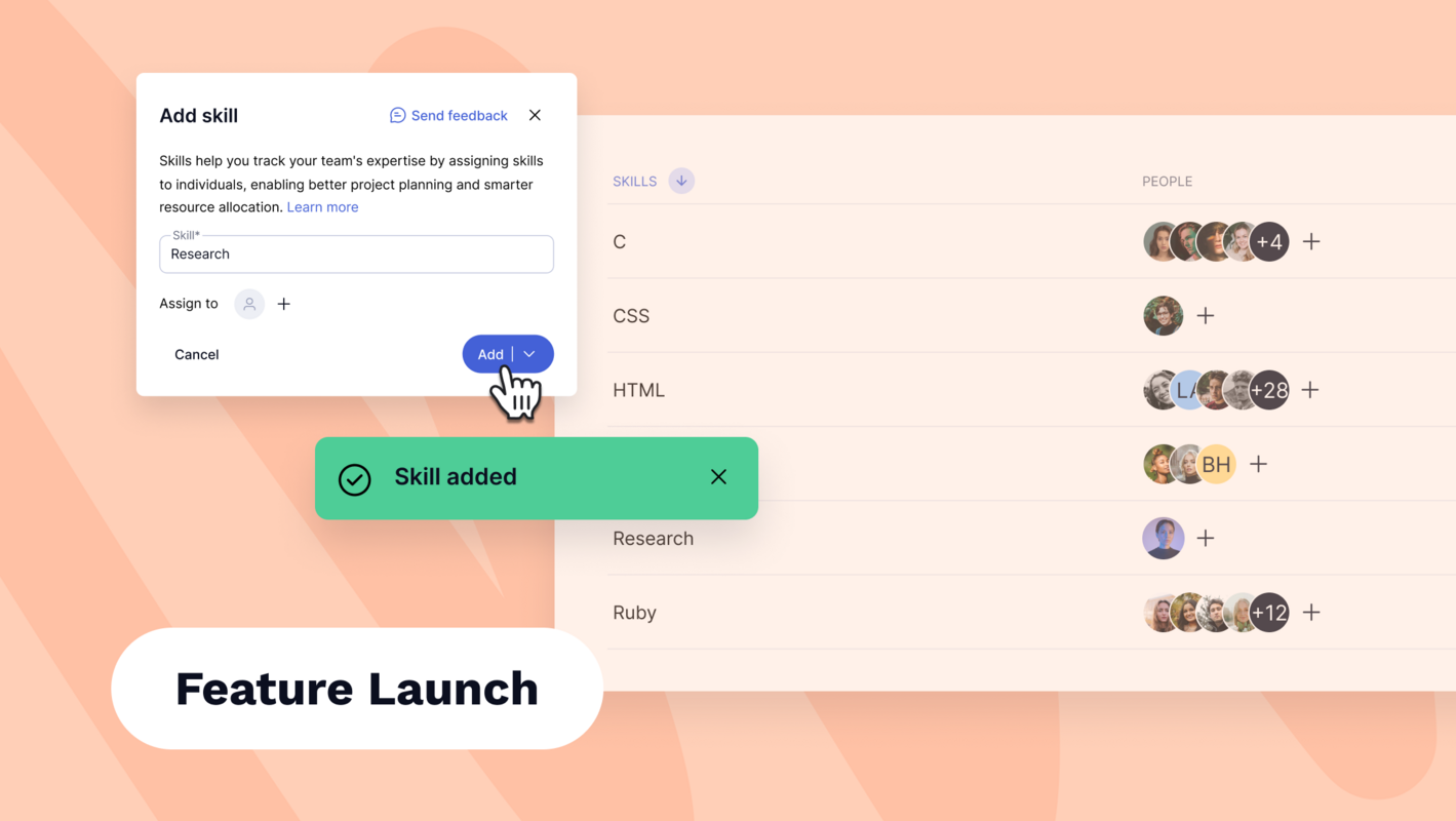 Skills in Teamwork.com