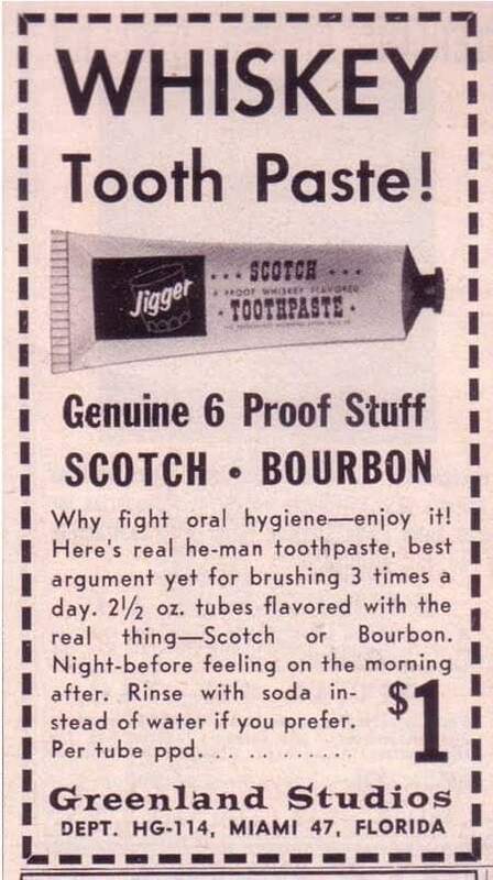 Novelty toothpaste vintage ad - Swipe File