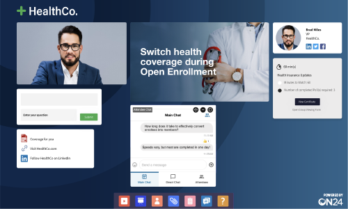 Enterprise healthcare company scales member enrollment with ON24