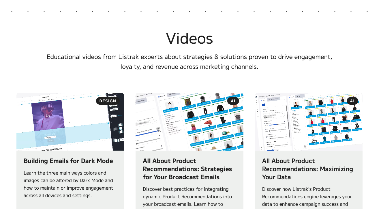 Shorts & Videos by Listrak | Email & SMS Marketing