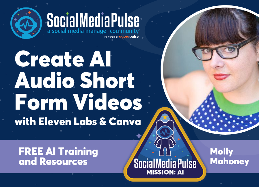 Create AI Audio Short Form Videos with ElevenLabs & Canva [Molly Mahoney]