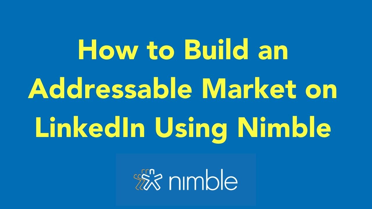 How to Build an Addressable Market on LinkedIn Using Nimble with Jim Duffy