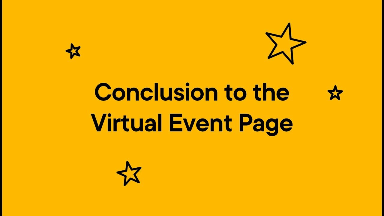Splash Virtual Event Page: Conclusion