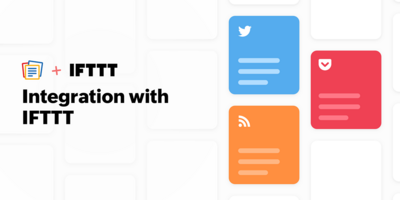 New Notebook update: Integration with IFTTT