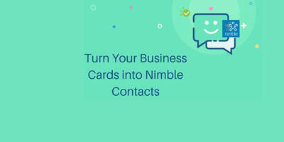Turn on an iPhone Business Cards into Nimble Contacts