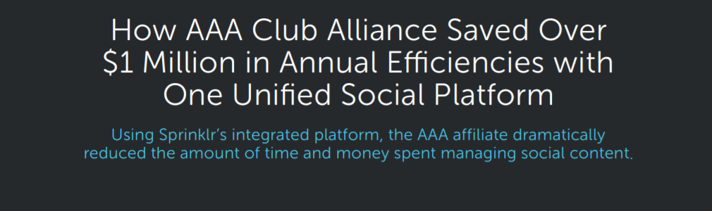How AAA Club Alliance Saved Over $1 Million in Annual Efficiencies with One Unified Social Platform