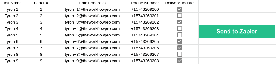 Zapier Import Multiple Rows from Google Sheets - Marketing Operations