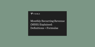 Monthly Recurring Revenue (MRR) Explained: Definitions + Formulas