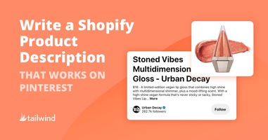 Write a Shopify Product Description That Works on Pinterest