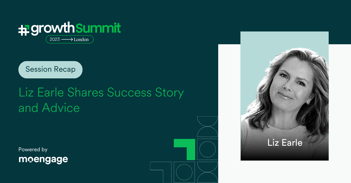 Liz Earle MBE Shares Success Story and Advice at #GROWTH Summit London 2023