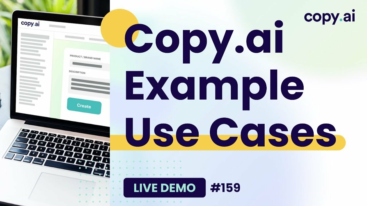Example Use Cases | Copy.ai Live Demo #159