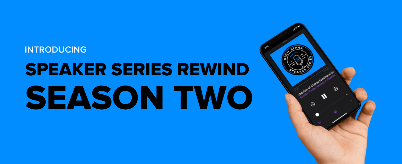 Season Two of Speaker Series Rewind is Taking Flight