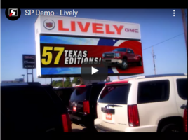 Custom LED sign for selling GMC trucks - Swipe File