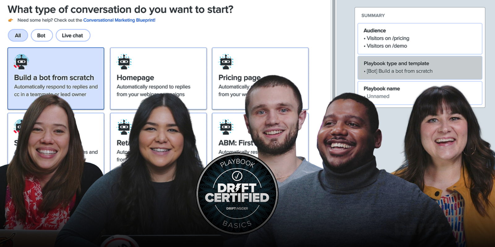 Become a Drift Expert. Take the Playbook Basics Certification Today.