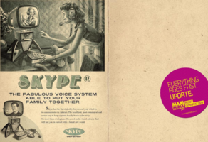 Skype Vintage Newspaper Ad - Swipe File