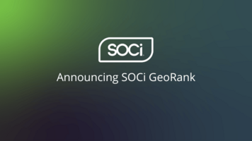 SOCi Releases SOCi GeoRank, Provides Customers Competitor Insights to Boost Local Listings, Search Performance