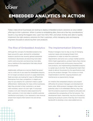 Embedded Analytics in Action