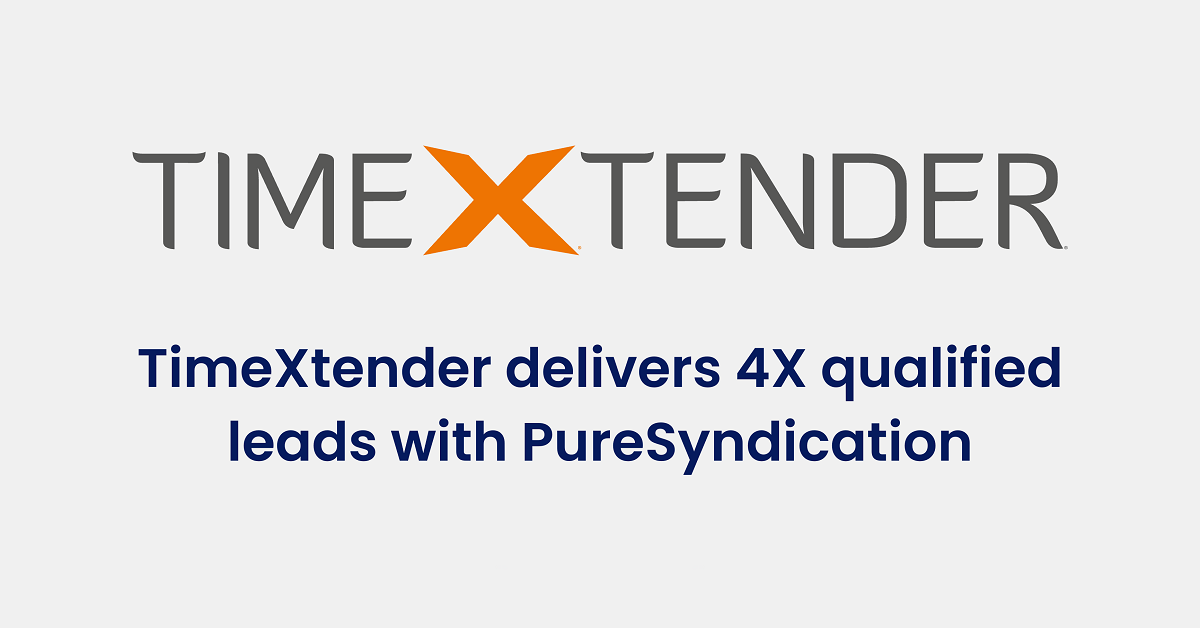 TimeXtender Expands Global Reach with PureSyndication