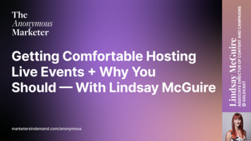 Getting Comfortable Hosting Live Events + Why You Should - With Lindsay McGuire