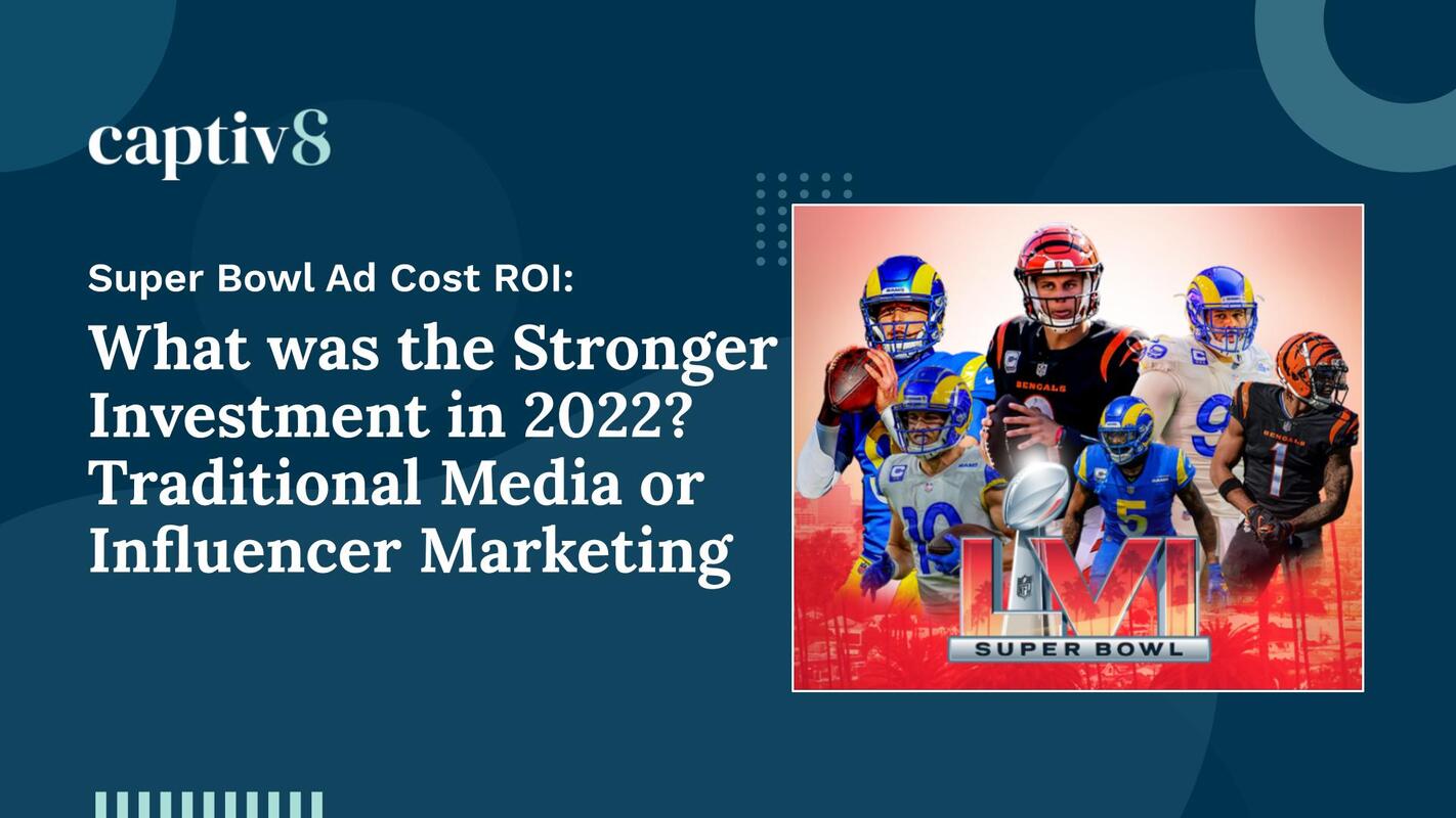 Super Bowl Ad Cost ROI: What was the Stronger Investment in 2022? Traditional Media or Influencer Marketing