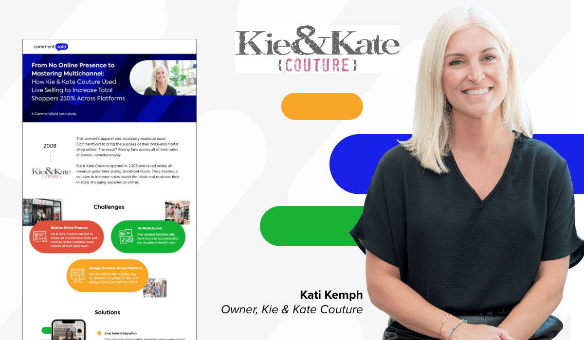 How Kie & Kate Couture Used Live Selling to Increase Shoppers 250% Across Platforms