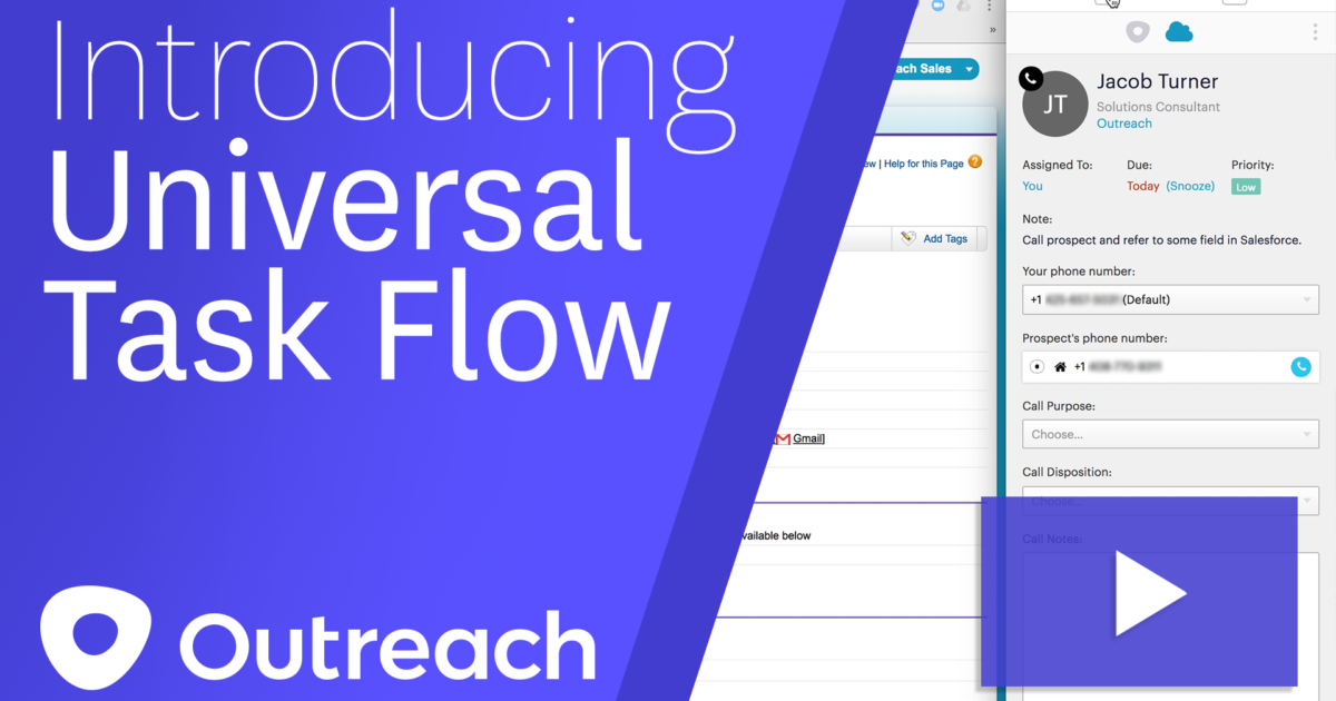 Universal Task Flow for Outreach Everywhere