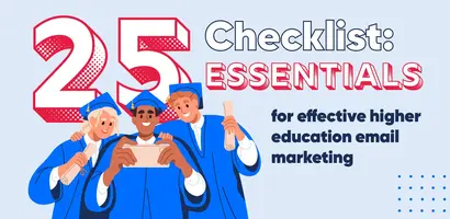 Infographic: 25 essentials for Higher Education email marketing