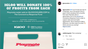 Igloo's Admirable Response to COVID-19: 100% Cooler Profit Donations to the CDC