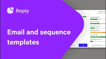 How to use email and sequence templates in Reply