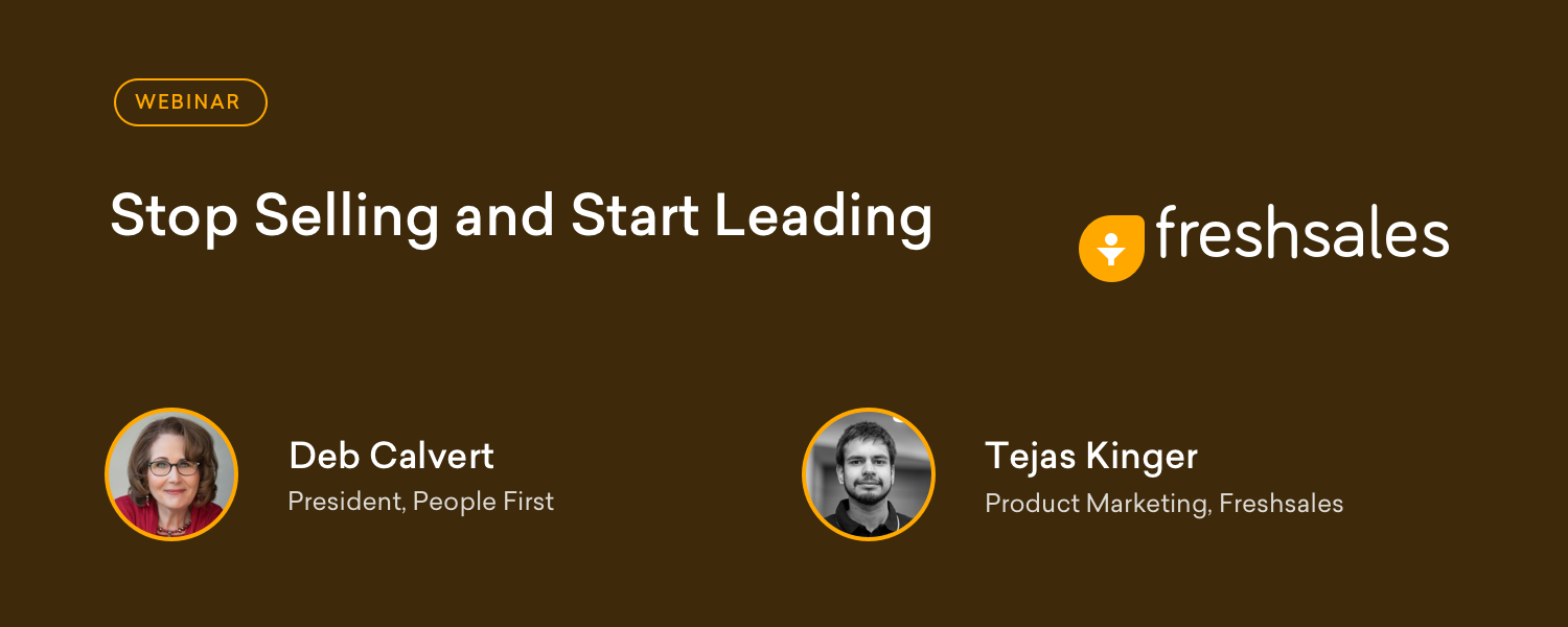 Stop Selling and Start Leading - Boost your sales effectiveness!