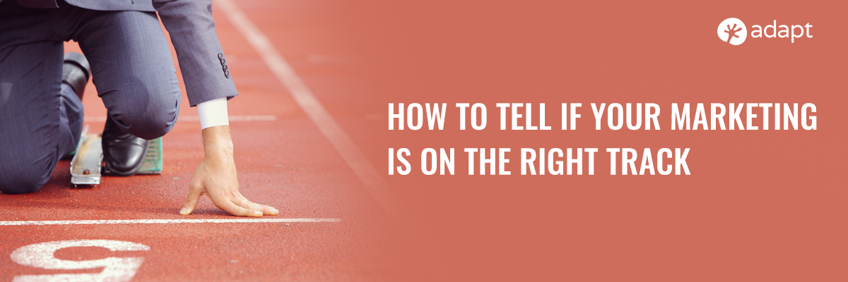 How to Tell if your Marketing is on the Right Track - Adapt.io