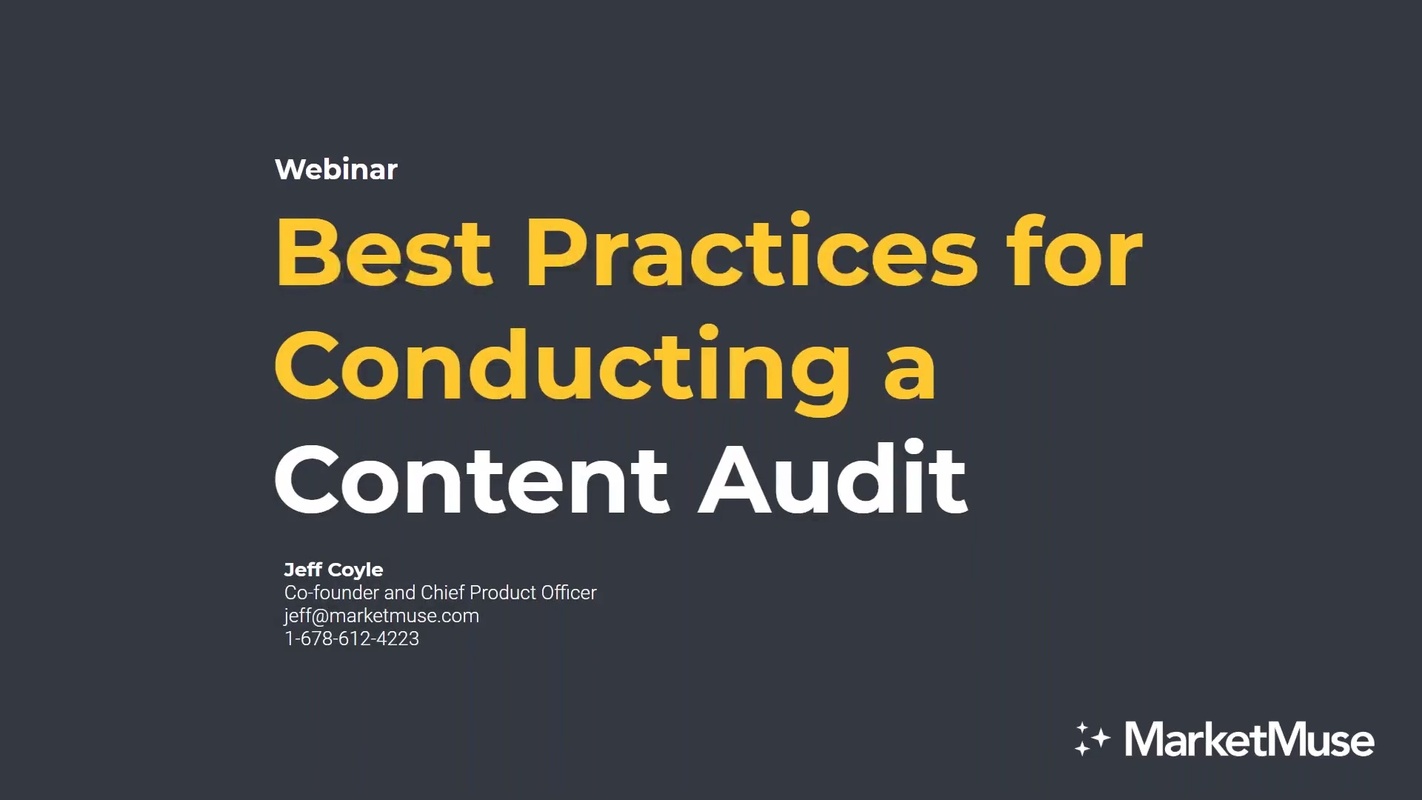 Best practices for Conducting a Content Audit