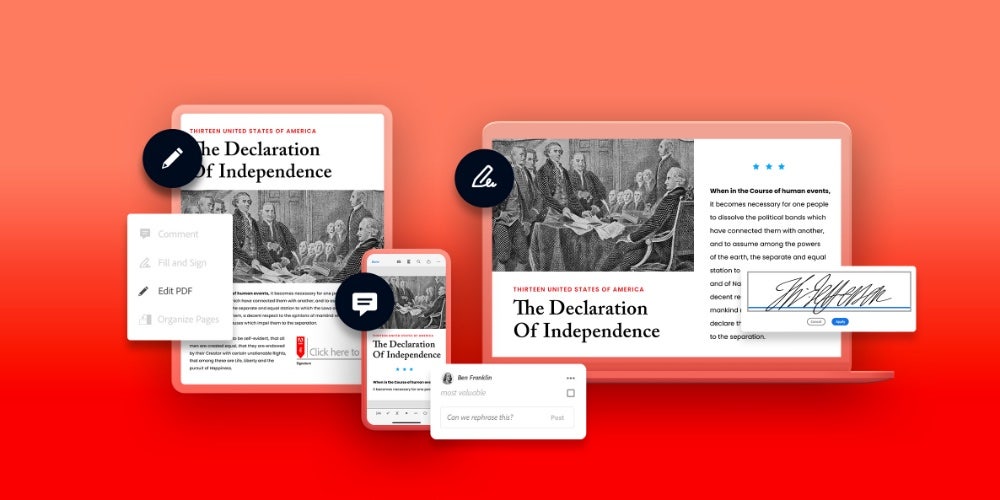 Great Moments in Document History: Reimagining the Declaration of Independence as a PDF | Adobe Blog