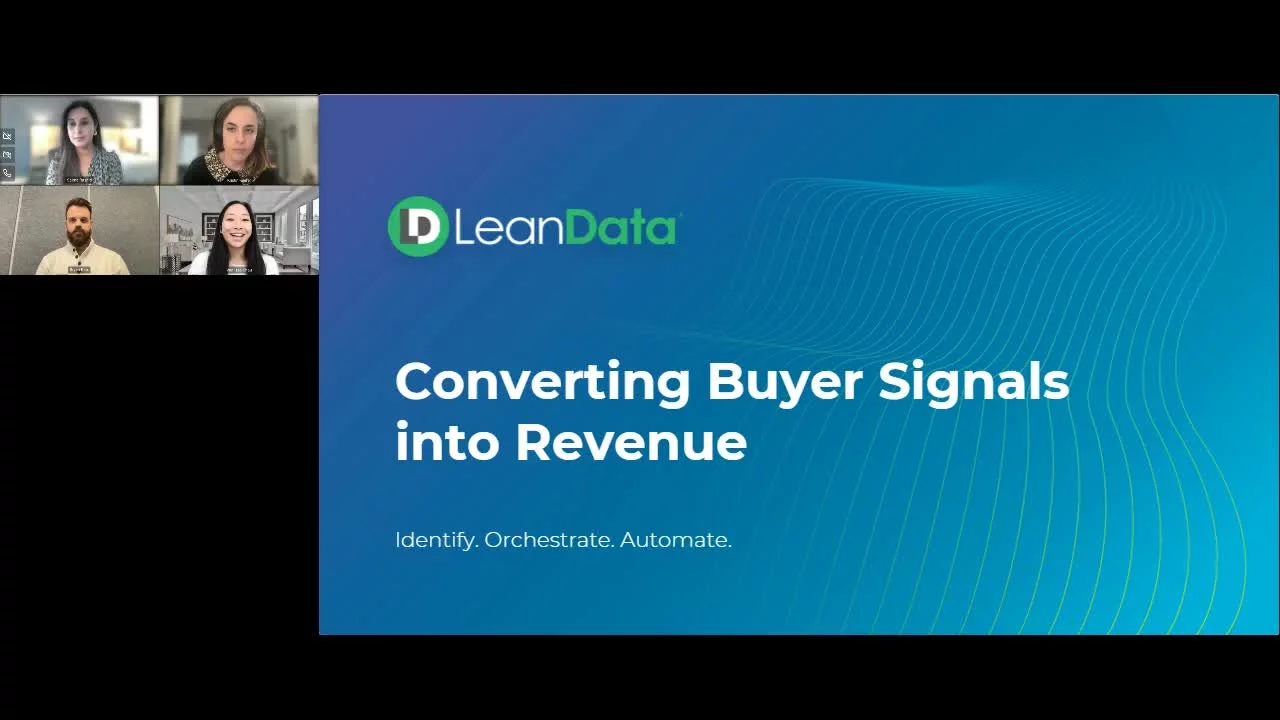 Converting Buyer Signals into Revenue - LeanData